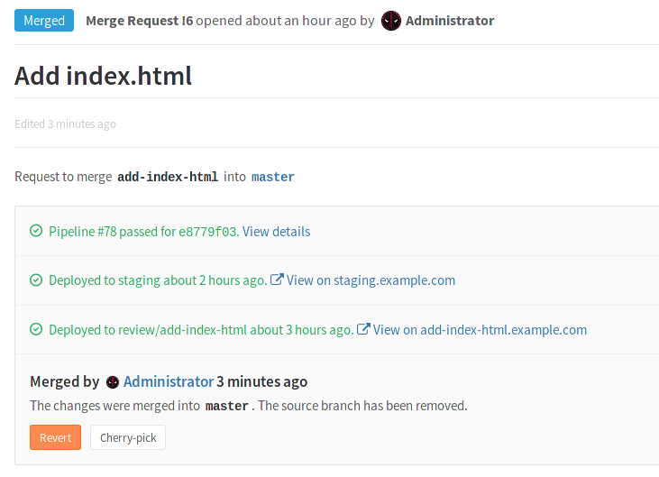 Environments · Ci · Help · GitLab